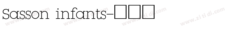 Sasson infants字体转换 Sasson infants字体转换